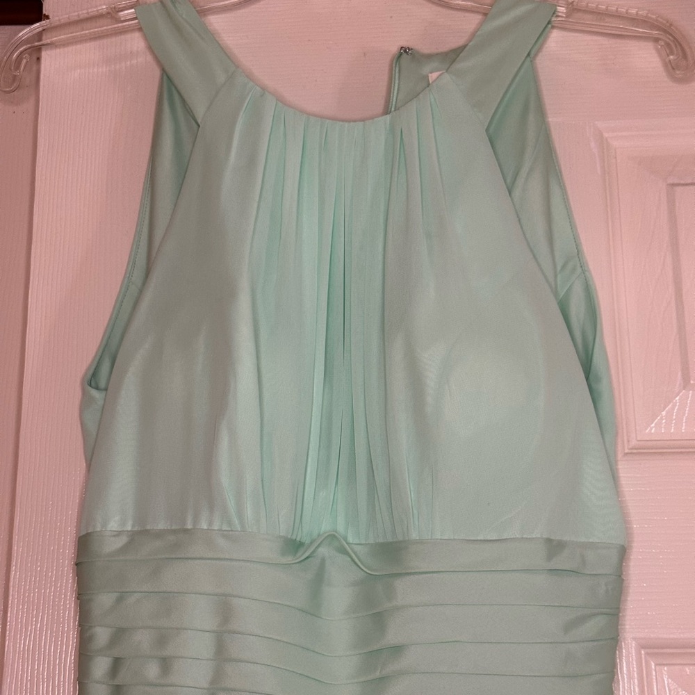 Mint green bridesmaids/prom dress